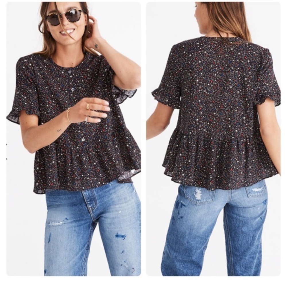 Madewell Studio Top - Stars - Size Large